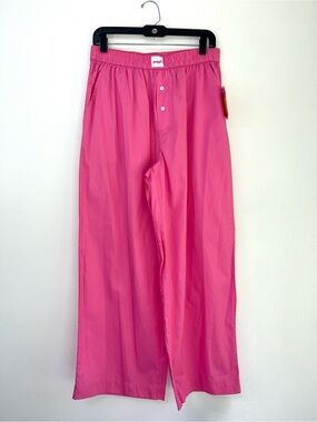Poppi Target Women’s Lounge Pajama Pants NWT Pink Cotton Pullon Lightweight Med